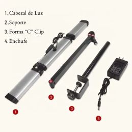 Lámpara Portátil LED Plegable Media Luna con Clip