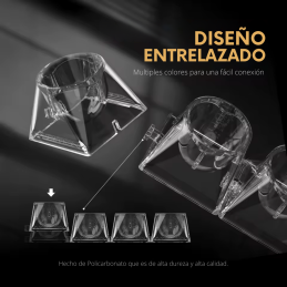 AMBITION INK CUPS TRANSPARENTES ESTERILIZADOS 1.2mL  240 Unid(12 Bolsas de 12 Unidades)