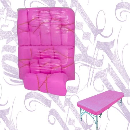 10 Unidades Sábana Camilla Plástico Rosa