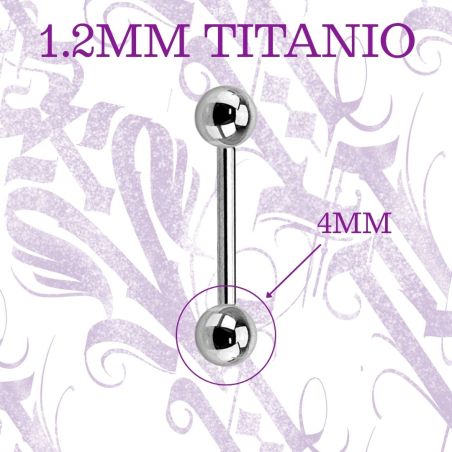 Compra tus Barbell de Titanio de 1,2mm y bola de 4mm en el mejor Supply
