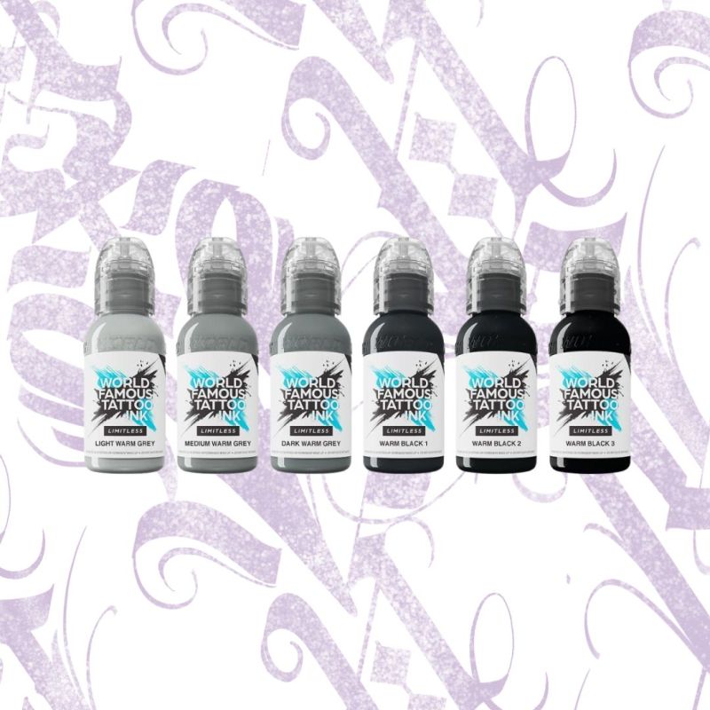 SHADES OF GREY - WARM GREY PASTEL SET - WORLD FAMOUS 6X30ML 