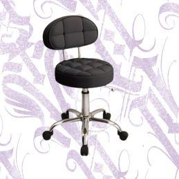 Taburete con Respaldo Giratorio 360º