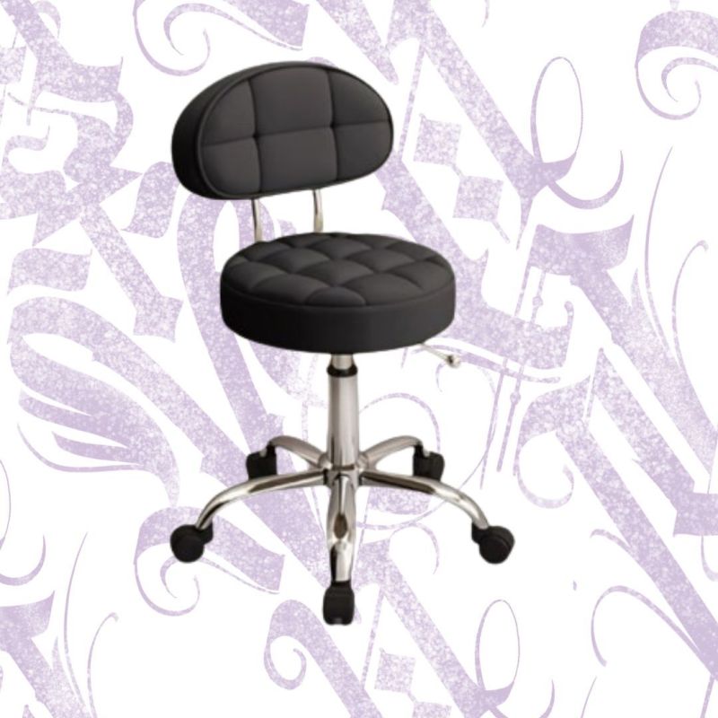 Taburete con Respaldo Giratorio 360º