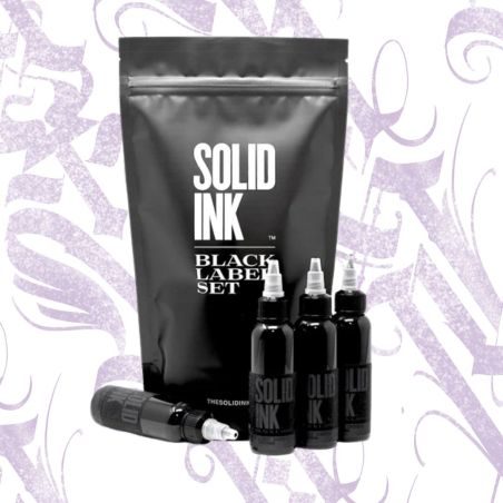 Kit Sombras Solid Ink 1oz Black Label Set 4 unid