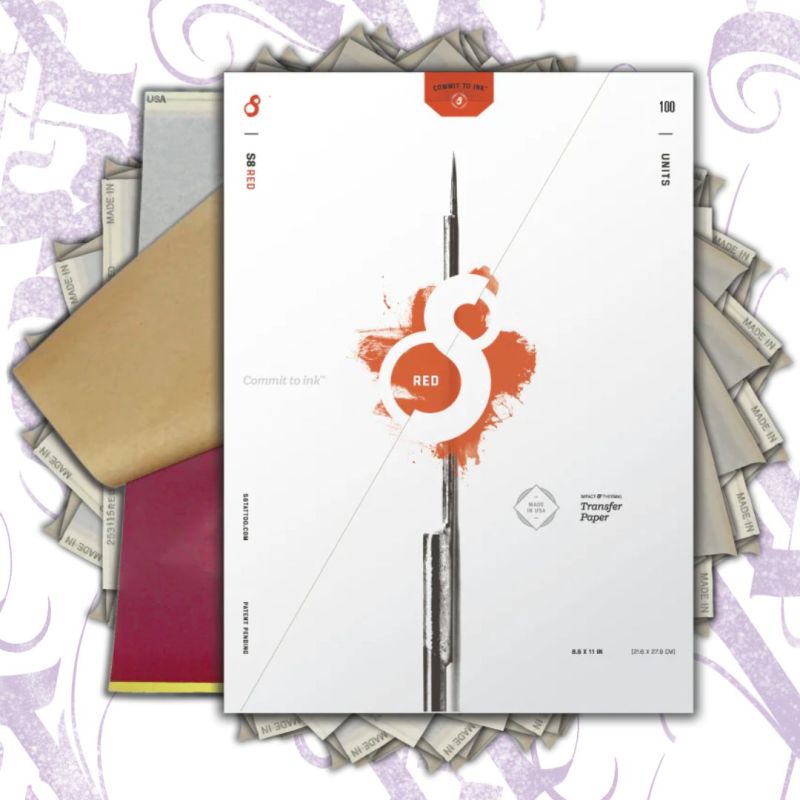 S8 Papel Hectografico Rojo - Papel Transfer