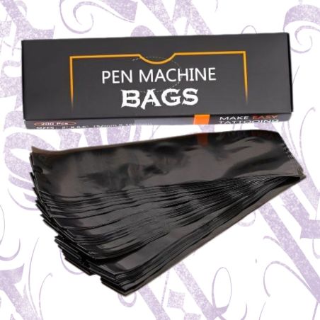 FUNDA EZ Tipo Máquina Pen 52mm x 165mm Color Negro - 200pcs
