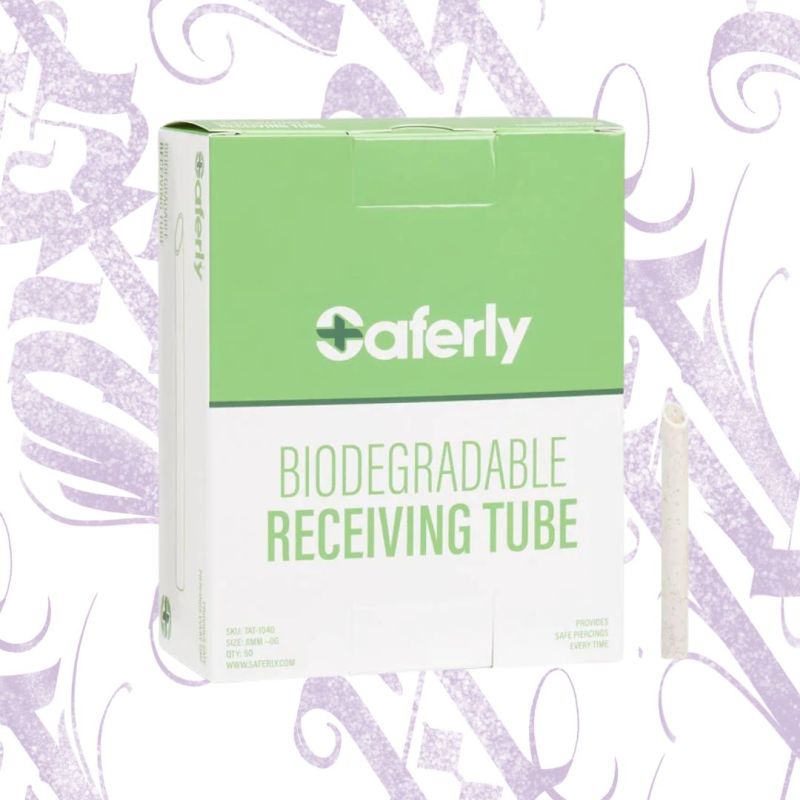 TUBOS RECEPTORES BIODEGRADABLES SAFERLY - 5MM/4G - 50 UNIDADES
