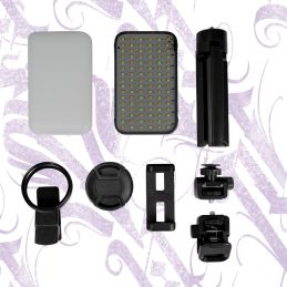 SET DE FOTOGRAFÍA BÁSICO CON LENTE Y LUZ LED PARA TATUAJES
