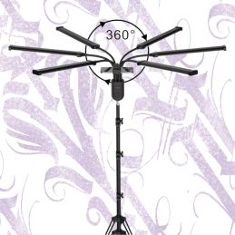 LÁMPARA LED SEIS BRAZOS PARA ESTUDIO DE TATTOO CON CONTROL REMOTO