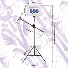LÁMPARA LED RECTANGULAR PROFESIONAL PARA ESTUDIO