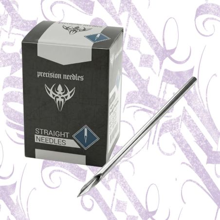 Aguja Americana Esterilizada 48mm Precision Straight Needles 100 unidades