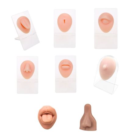 Displays de silicona y expositores para piercing
