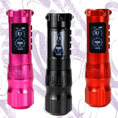 BLUE STAR MÁQUINA DE TATUAJE INALÁMBRICA (STROKE AJUSTABLE)