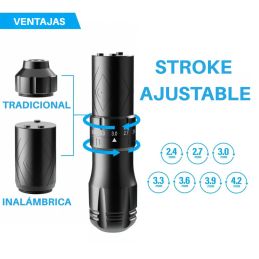 EMALLA GRAND WIRELESS PEN 2 BATERÍAS STROKE REGULABLE