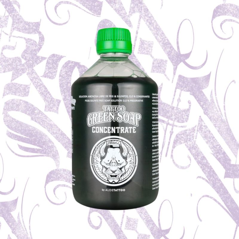 TATTOO GREEN SOAP CONCENTRATE 500 mL ALOE TATTOO.
