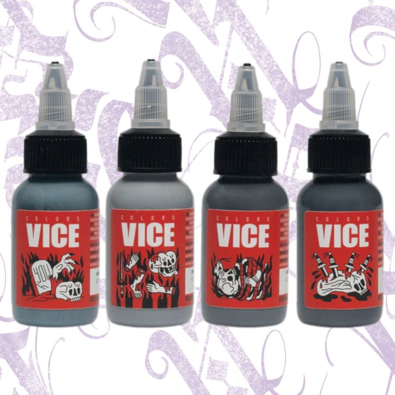 SET DE GRISES VICE COLORS 4 UNIDADES