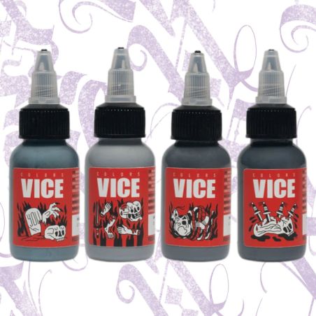 SET DE GRISES VICE COLORS 4 UNIDADES