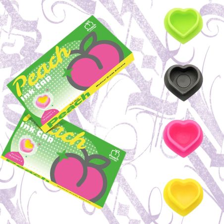 PEACH INK CUPS - CÁPSULAS ESTÉRILES DE SILICONA 72 UNIDADES