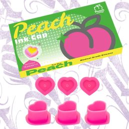 PEACH INK CUPS - CÁPSULAS ESTÉRILES DE SILICONA 72 UNIDADES