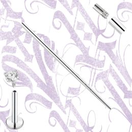 Pasador (PIN TAPER) Para Piercing de Rosca Externa 35mm 