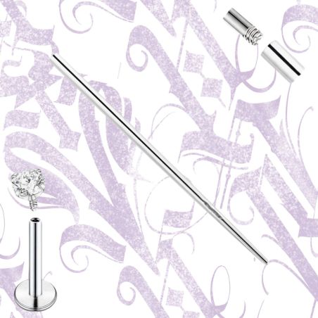 Pasador (PIN TAPER) Para Piercing de Rosca Externa 35mm 