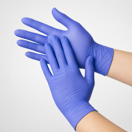 GUANTES NITRILO AZUL sin polvo