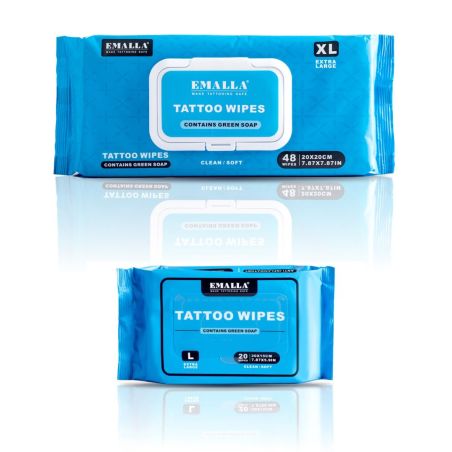 EMALLA Cleaning Green Soap Wipes Large/Extra Large - Toallitas húmedas con Jabón