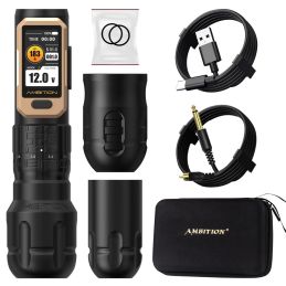 AMBITION SOLDIER PRO 520 - MÁQUINA DE TATUAJE INALÁMBRICA CON STROKE REGULABLE