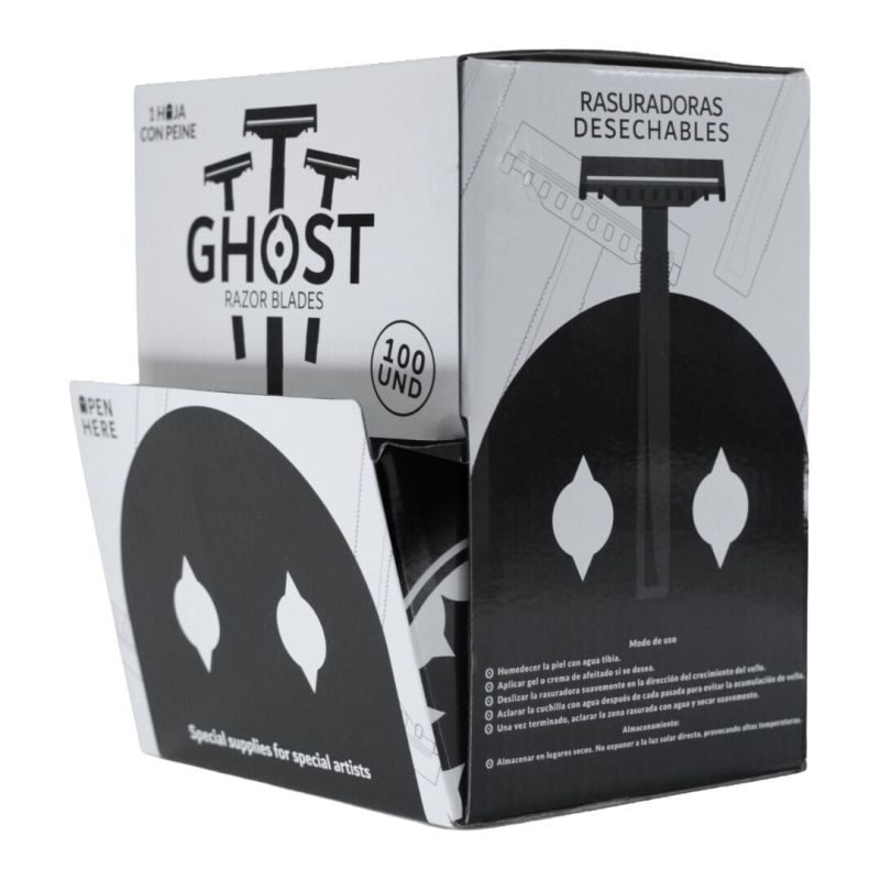 Rasuradoras Ghost para tatuaje con peine | 100 uds.