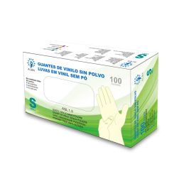 EXP:01/2027 Guantes de Vinilo Sin Polvo (Talla S)
