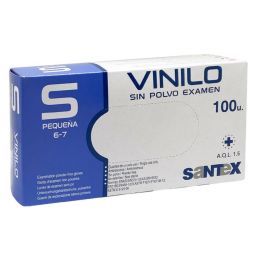EXP:10/2026 Guantes de Vinilo Sin Polvo (Talla S)