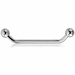 Surface barbell 45º de acero quirúrgico 1,6mm y bola de 5mm