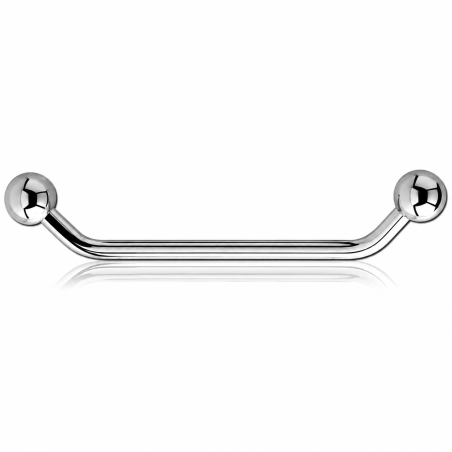 Surface barbell 45º de acero quirúrgico 1,6mm y bola de 5mm