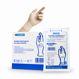 GUANTES ESTÉRILES QUIRÚRGICOS  DE LATEX SIN POLVO 100UD (50 PARES)