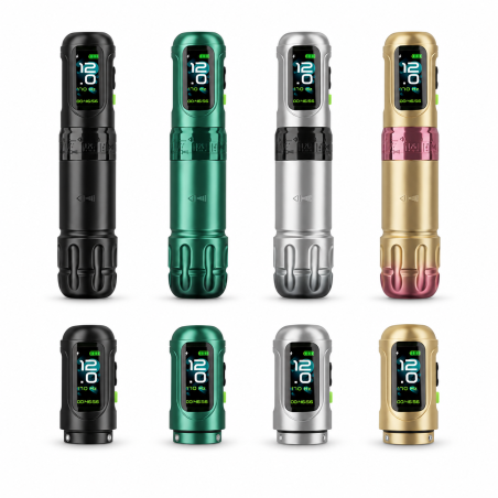 EZ P6 TURBO DOS BATERÍAS- MÁQUINA DE TATUAJE INALÁMBRICA CON STROKE REGULABLE 