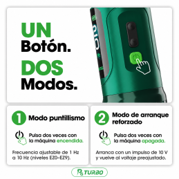 EZ P6 TURBO DOS BATERÍAS- MÁQUINA DE TATUAJE INALÁMBRICA CON STROKE REGULABLE 