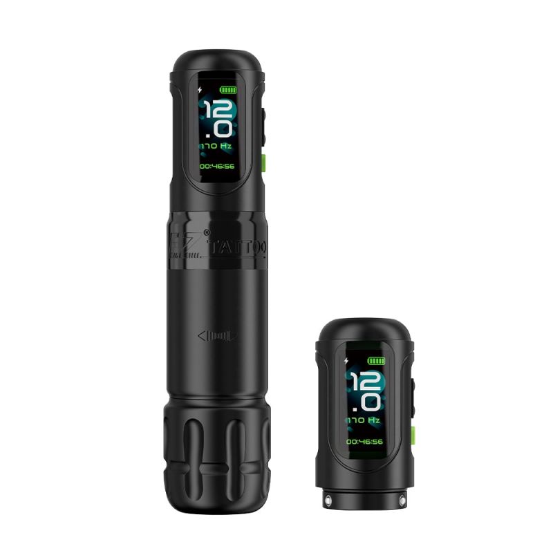 EZ P6 TURBO DOS BATERÍAS- MÁQUINA DE TATUAJE INALÁMBRICA CON STROKE REGULABLE 