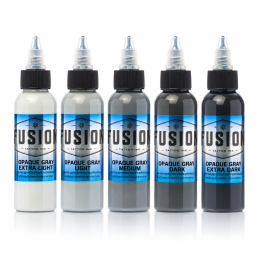 FUSION INK OPAQUE GREY SET (5 UNIDADES x 30ML)
