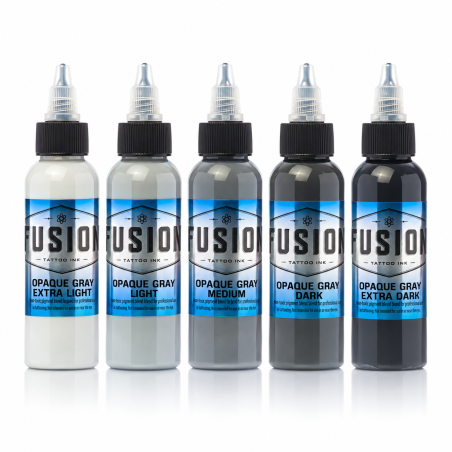 FUSION INK OPAQUE GREY SET (5 UNIDADES x 30ML)