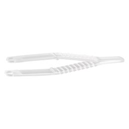 SNAPTILE Forceps Desechables Estériles Transparentes para Piercing - Ovalados Abiertos (100 Unidades)