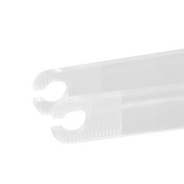 SNAPTILE Forceps Desechables Estériles Transparentes para Piercing - Ovalados Abiertos (100 Unidades)