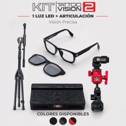 Kit Tattoo Vision 2: gafas y luz LED | VegaTattoo