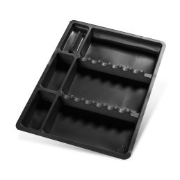 Bandeja Trabajo Desechable para Instrumental de Plástico Negra (100 unidades) 