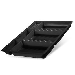 Bandeja Trabajo Desechable para Instrumental de Plástico Negra (100 unidades) 