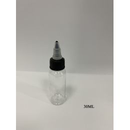 30ml F Fityle Botellas de Boquilla de 10 Piezas Frasco de Plástico Vacío para Botella de Pigmento de Tinta de Tatuaje con Tapa 