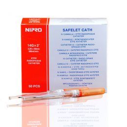 10unid Catéter Nipro 14G Color Naranja
