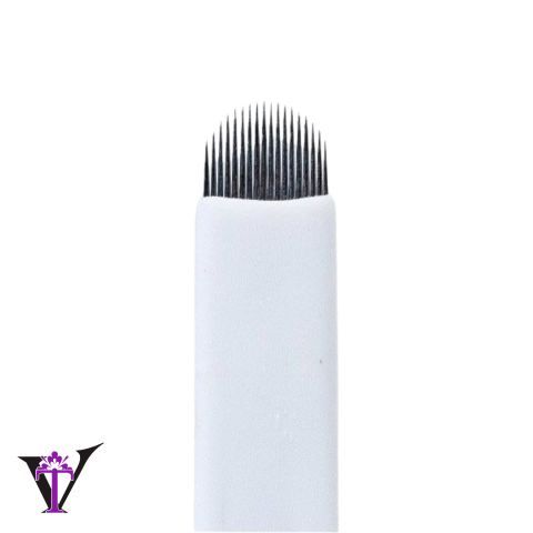 10 Unidades Agujas para MicroBlading  0.20mm Forma U