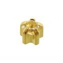 Pendiente dorado pequeño en forma de estrella brillante CAFLON BLU