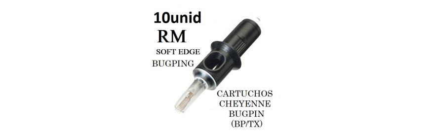10UNID ROUND MAGNUM (RM SOFT EDGE) CHEYENNE BUGPIN (BP/TX)